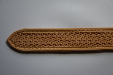 Kožený opasek 163 , š: 4 cm