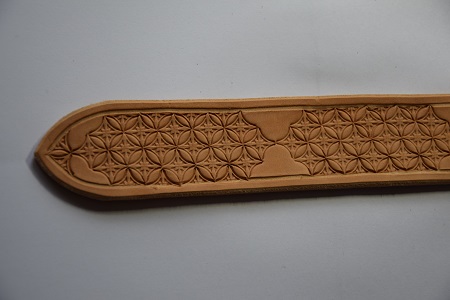 Kožený opasek 381 , š: 4 cm
