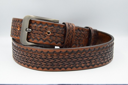 Kožený opasek 163D, š: 4 cm