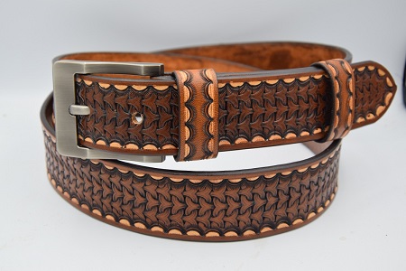Kožený opasek 418B, š: 4 cm