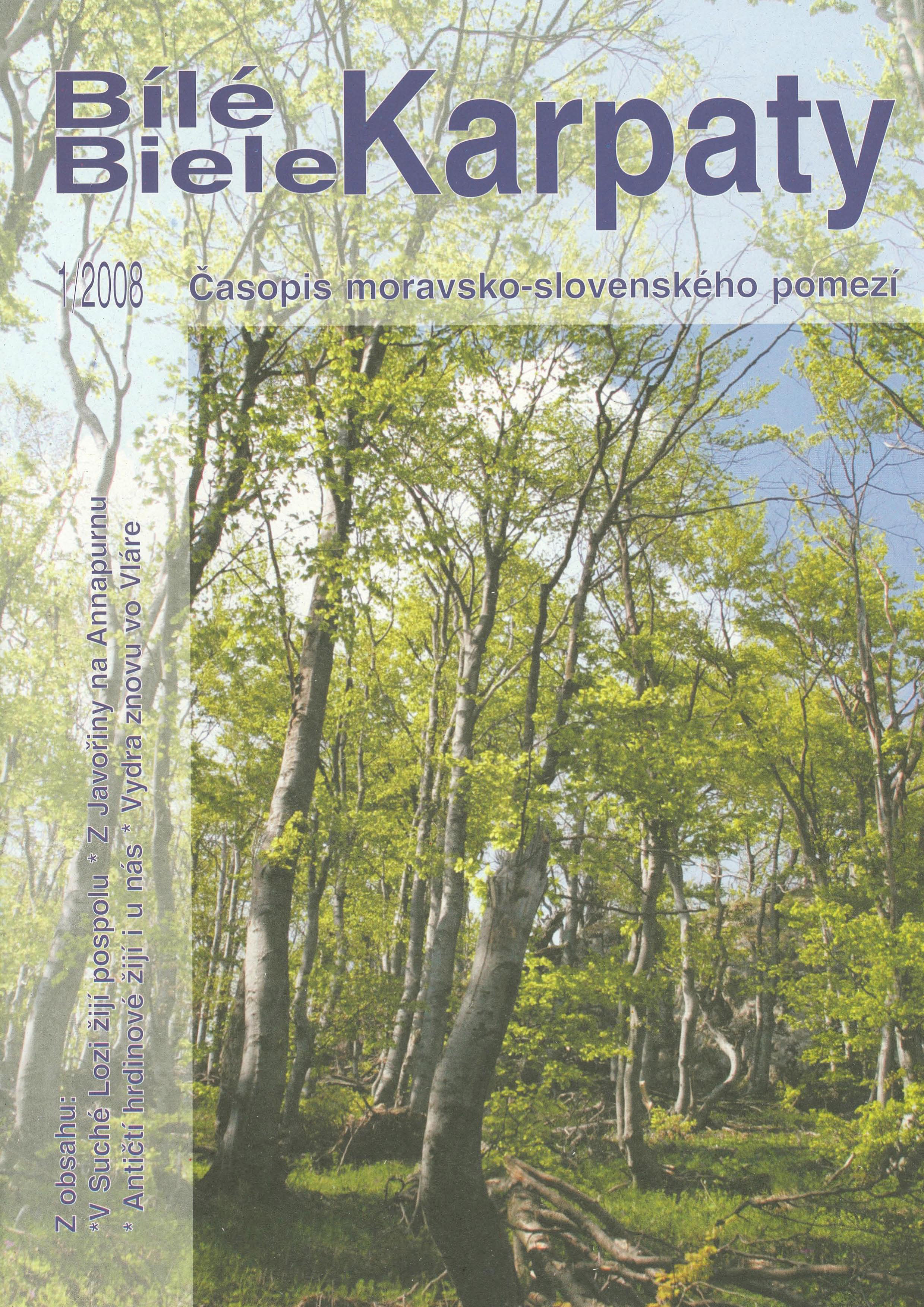 časopis Bílé - Bile Karpaty 1/2008