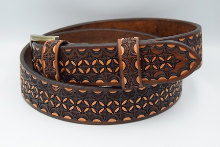 Kožený opasek 381C, š: 4 cm