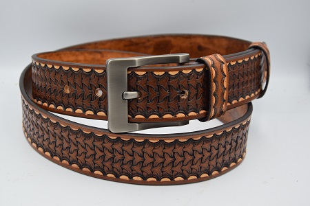 Kožený opasek 418B, š: 4 cm