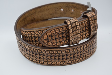 Kožený opasek 418A, š: 4 cm
